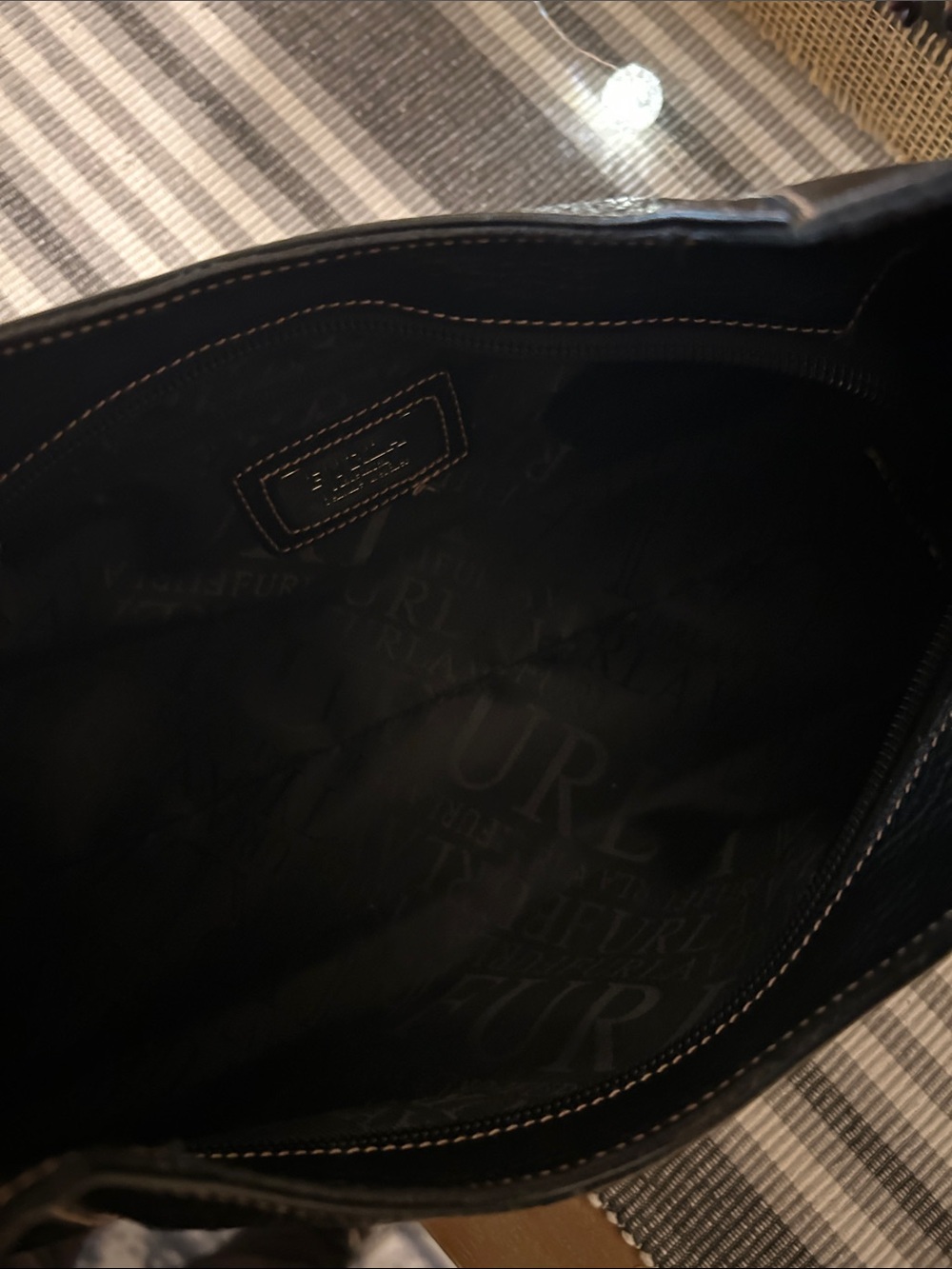 Furla Black Pebbled Leather Shoulder Bag - Picture 8 of 8